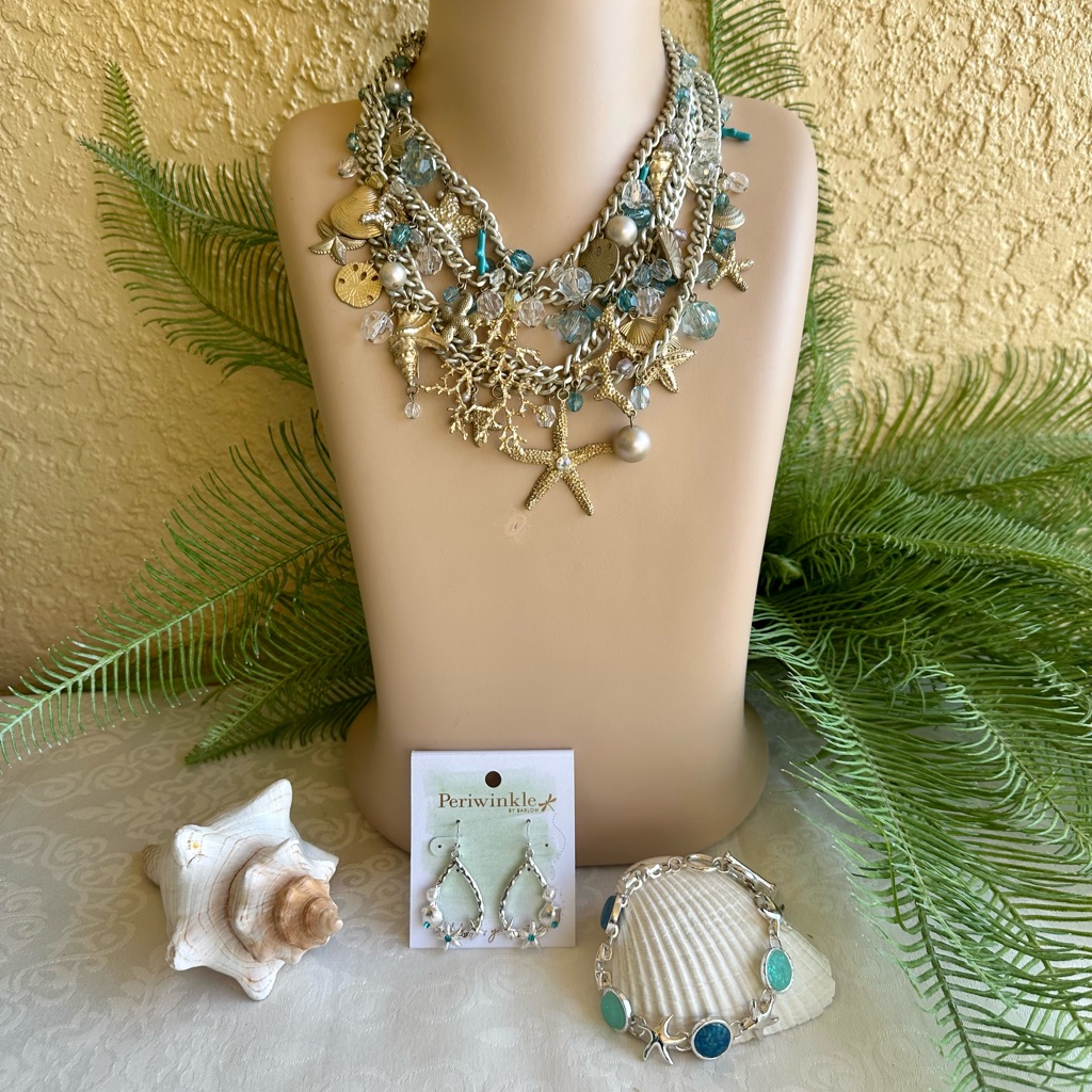 Seashore Theme Jewelry Set 3 Pc 20$
